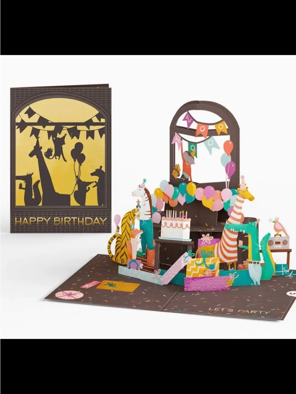Lovepop Cards. “Party Animal. Colorful Animal Birthday Pop-Up Card. Price firm.